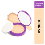 Buy SUGAR POP Longwear Matte Compact For All Skin Types 05 Nude For Medium Skin Tone | Vitamin E Enriched | Uv Protection, Pore Minimizing | Medium Coverage | Face Compact - 9 Gm, Cream - Purplle