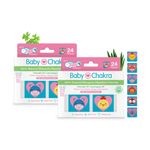 Buy BabyChakra 100% Natural Mosquito Repellent Patches For Babies with 24 Hours Protection, Toxins Free Dermatologically Tested, Protects from Dengue Malaria Chikungunya (24 Patches) x 2 - Purplle