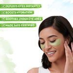 Buy Mamaearth Green Tea Under Eye Patches with Green Tea & Collagen for Puffy Eyes -30 Pairs(60 Pieces) - Purplle