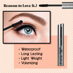 Buy Half N Half Volume Glamour Mascara, Push up Waterproof & Long lasting, Black (12 ml) - Purplle