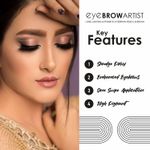 Buy Half N Half Eye Brow Artist Long Lasting Automatic Eyebrow Pencil & Brush, Black (0.4 gm) - Purplle