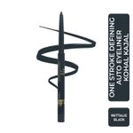 Buy Half N Half One Stroke Defining Auto Eyeliner Kohl Kajal, smudge proof and waterproof, 18hour Long Lasting, 0.3 gm - Purplle