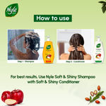 Buy Nyle Naturals Soft & Shiny 100H Conditioning Anti Hairfall Conditioner, Fights dryness & Manages Frizz,Paraben & Sulphate free, 180ml - Purplle
