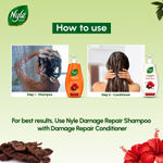 Buy Nyle Naturals Damage Repair 100H Conditioning Anti Hairfall Conditioner, Strengthens Hair & Manages Frizz,Paraben & Sulphate free, 180ml - Purplle
