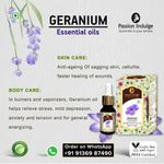 Buy Passion Indulge GERANIUM Essential Oil for skin lightening and skin healer 10ML - Purplle