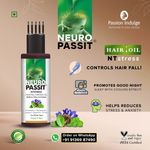 Buy Passion Indulge Natural Neuropassit NTstress Hair fall control & Cooling oil, Reduce Stress & Anxiety | Anti Dandruff | Promote Good Sleep | Natural & Vegan | All Hair Type - 100 ml - Purplle