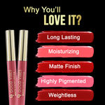 Buy Good Vibes HydraGlow Matte Liquid Lipstick| Jojoba & Vitamin E|Rusty Rose (P5) - (5.2ml) - Purplle