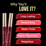 Buy Good Vibes HydraGlow Matte Liquid Lipstick | Jojoba & Vitamin E| Mighty Magenta (R2) - (5.2 ml) - Purplle