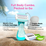 Buy LetsShave Evior Flyyy Compact Razor for Women - 1 Pc - Purplle