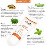 Buy Globus Naturals Papaya Brightening Face Wash, 100Gm (Pack Of 4) - Purplle