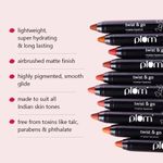 Buy Plum Twist & Go Matte Lipstick | Ceramides + Hyaluronic Acid | Airbrushed Finish | Long Lasting | 100% Vegan & Cruelty-Free | Peachy Woman - 122 (Coral Nude) - Purplle
