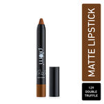 Buy Plum Twist & Go Matte Lipstick | Ceramides + Hyaluronic Acid | Airbrushed Finish | Long Lasting | 100% Vegan & Cruelty-Free | Double Truffle - 129 (Warm Brown) - Purplle