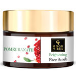 Buy Good Vibes Pomegranate Brightening Face Scrub | Anti-Ageing, Sun Protection | With Almond Oil | No Parabens, No Sulphate, No Mineral Oil (100 g) - Purplle