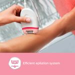 Buy Philips BRE235 Corded Compact Epilator (White and Pink) for gentle hair removal at home - Purplle