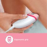 Buy Philips BRE235 Corded Compact Epilator (White and Pink) for gentle hair removal at home - Purplle