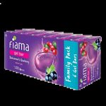 Buy Fiama Gel Bar Blackcurrant And Bearberry, With Skin Conditioners For Moisturized, 750g (125g - Pack of 6), Soap for Women & Men, For All Skin Types - Purplle