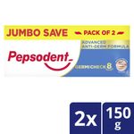Buy Pepsodent Germicheck 8 Actions, Toothpaste With Anti-Germ Formula, Clove & Neem Oil, 150 g (Pack of 2) - Purplle