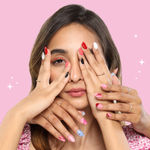 Buy MyGlamm POPXO MINI NAIL KIT - BESTIE-Pretty Peach, Old S-cool, Cherry-ish You, Midnight Bae, Buddy Forever (15 ml) - Purplle