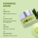 Buy Plum Green Tea Renewed Clarity Night Gel Mini | Hydrates Skin & Fights Acne | Lightweight, Quick-Absorbing, Non-Sticky Gel Texture | With Willow Bark & Salicylic Acid | Oily, Acne-Prone Skin | 100% Vegan - Purplle