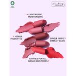 Buy Plum Matterrific Lipstick | Highly Pigmented | Nourishing & Non-Drying | 100% Vegan & Cruelty Free | On The Peach - 133 (Coral Peach Nude) - Purplle