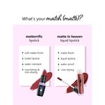 Buy Plum Matterrific Lipstick | Highly Pigmented | Nourishing & Non-Drying | 100% Vegan & Cruelty Free | Fire Away - 140 (Cool Toned Red) - Purplle