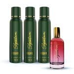 Buy Signature Chrome No Gas Perfume Body Spray - 120 ml |0% gas|For Men & Women|Magnetic & Charismatic Fragrance|Premium Long lasting Fragrance |Nice for ocassional or casual wear|Pack of 3 | Free 30ml Perfume - Purplle