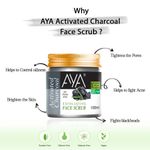 Buy AYA Activated Charcoal Exfoliating Face Scrub, 100 ml | No Paraben, No Silicone, No Sulphate | - Purplle