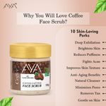 Buy AYA Coffee Exfoliating Face Scrub, 100 ml | No Paraben, No Silicone, No Sulphate | - Purplle