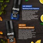 Buy Axe Recharge Midnight and 24x7 Long Lasting Deodorant Bodyspray For Men, 300 ml (Buy 1 Get 1 Free) - Purplle