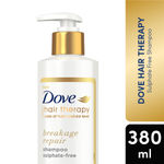 Buy Dove Hair Therapy Breakage Repair Sulphate-Free Shampoo, No Parabens & No Dyes, With Nutri-Lock Serum to Reduce Hair Fall for Thicker Looking Hair, 380 ml - Purplle