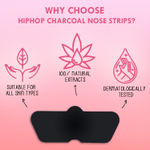 Buy HipHop Skincare Cleansing Charcoal Nose Strips for Women - Blackhead Remover & Pore Cleanser (3 Strips) - Purplle