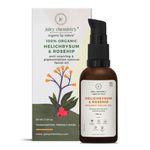 Buy Juicy Chemistry Helichrysum & Rosehip Face Oil for Pigmentation & Scarring, 10 ml - Certified Organic for All Skin Types | 100% Pure & Vegan - Purplle