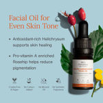 Buy Juicy Chemistry Helichrysum + Rosehip Facial Oil, 10 ml | Organic Face Oil for Skin Brightening & Moisturising | Ecocert Certified for Men & Women | Cruelty-free | 100% Vegan - Purplle