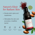 Buy Juicy Chemistry Saffron + Argan Facial Oil, 10 ml | Organic Face Oil for Skin Brightening & Moisturising | Ecocert Certified for Men & Women | Cruelty-free | 100% Vegan - Purplle