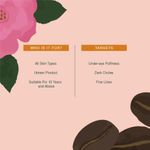 Buy Juicy Chemistry Damask Rose & Coffee Under Eye Cream, 5 g, Caffeine-rich Eye Cream for Dark Circles, Fine Lines & Puffy Under Eyes - Certified Organic Night Eye Cream - Purplle