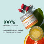 Buy Juicy Chemistry Organic Lip Scrub Fortified with Blood Orange & Rosehip, 10 gm | 100% Natural Exfoliating Lip Care | Smoothens | Brightens & Softens Lips - Purplle
