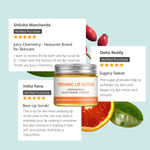 Buy Juicy Chemistry Organic Lip Scrub Fortified with Blood Orange & Rosehip, 10 gm | 100% Natural Exfoliating Lip Care | Smoothens | Brightens & Softens Lips - Purplle