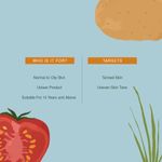 Buy Juicy Chemistry Potato ,Tomato & Lemongrass- Organic Soap For Tan Removal & Scar Reduction- 100 gm/3.53oz - Purplle