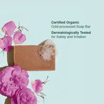 Buy Juicy Chemistry Damask Rose, Geranium & Saffron Soap for Skin Glow & Brightness, 100 gms - Certified Organic Cold Processed Soap for Face & Body, Vegan & Cruelty free - Purplle