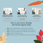 Buy Juicy Chemistry Carrot, Rosehip & Neroli Soap for Pigmentation & Scarring, 100 gms - Certified Organic Cold Processed Soap for Face & Body, Vegan & Cruelty free - Purplle