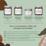Buy Juicy Chemistry Hazelnut, Coffee & Chocolate Coffee Face Scrub for Dry Skin 75 gm - Certified Organic Scrub for Glowing Skin, for Men & Women - Purplle