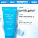 Buy Conscious Chemist Hyaluronic Acid Moisturizer | 100 gm | Moisturizer for Dry Skin Face, Ceramide Moisturizer, Face Cream for Men & Women, Treat Dull, Dehydrated Skin, For Normal to Dry Skin - Purplle