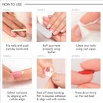 Buy 12 Pcs Baby Blue Reusable Acrylic/Artificial/Fake Nail Art With Application Kit - Purplle
