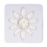 Buy Dashing Diva Press Magic Brick Red, Snow White False Fake Reusable Acrylic Press on Nails With Quick Dry Nail Glue, Pack of 2 - Purplle