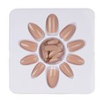 Buy Dashing Diva Press Magic Cherry Wood, Rose Beige Reusable False/Fake Acrylic Press on Nails With Quick Dry Nail Glue, Pack of 2 - Purplle