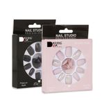 Buy Dashing Diva Press Magic Rich Black, Blush Pink Acrylic Reusable Press on Nails With Quick Dry Nail Glue, Pack of 2 - Purplle