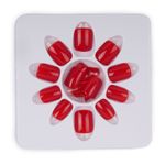 Buy Dashing Diva Press Magic True Red, Brick Red Reusable Fake/False Acrylic Press on Nails With Quick Dry Nail Glue, Pack of 2 - Purplle