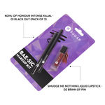 Buy SUGAR Cosmetics Bae-Sic Makeup Kit | Kohl Of Honour Intense Kajal - 01 Black Out (Pack Of 2) | Smudge Me Not Mini Liquid Lipstick - 01 Brazen Raisin, Matte Finish - Purplle