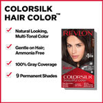 Buy Revlon ColorSilk Hair Color with Keratin - 2N Brown Black - (with Outrageous Shampoo 90 ml) - Purplle