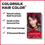 Buy Revlon ColorSilk Hair Color with Keratin - 3DB Deep Burgundy - (with Outrageous Shampoo 90 ml) - Purplle